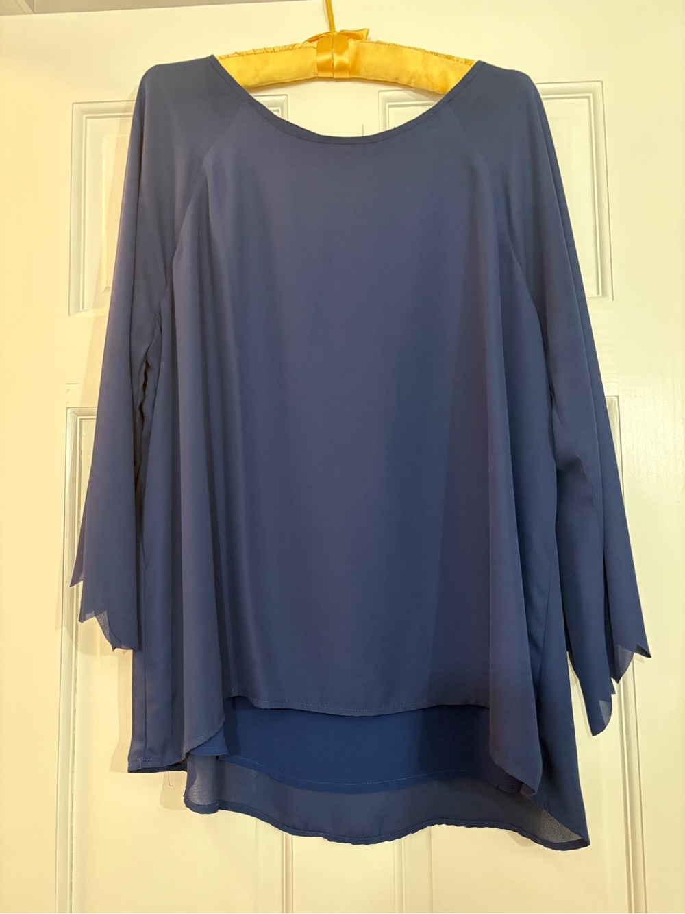 Papermoon Indigo Blue Layered Chiffon Tunic